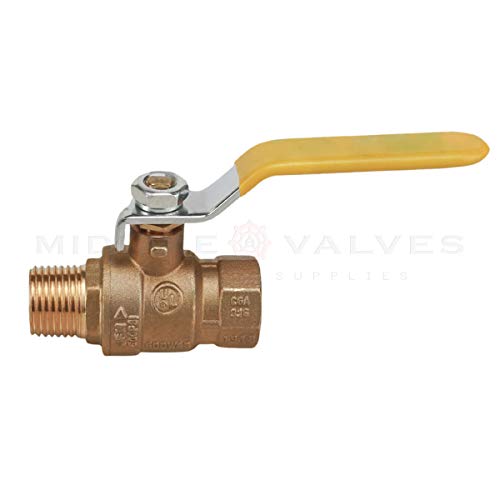 Midline Valve 822MF223 Premium Brass Full Port Ball Valve 1 in. FIP x MIP Connections by Midline Valve - Image 6