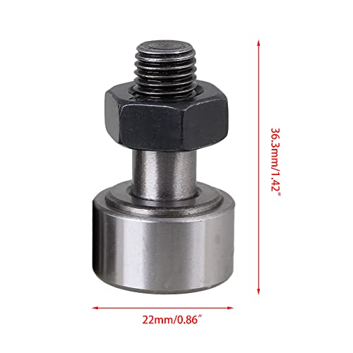 Bqlzr 22Mm Dia Kr22 Stud Type Track Cam Follower Roller Bearing M10 Male Thread Pack Of 2 #TOP3