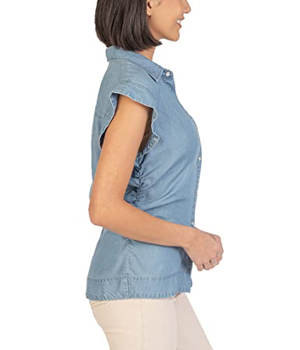 KUT from the Kloth Annabeth Top Medium Wash XS2
