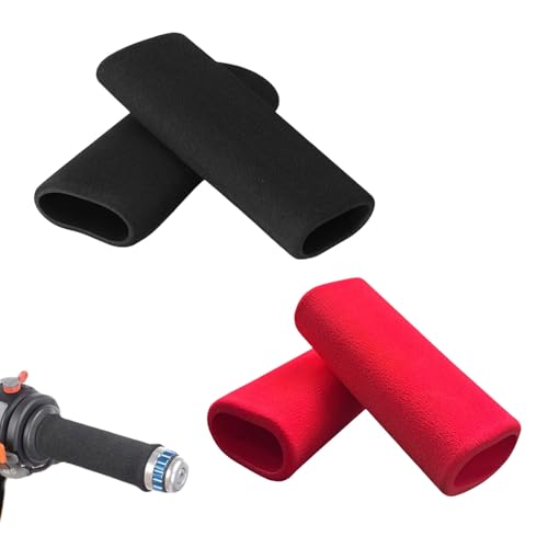EUYKQNOI 4 Piezas Universales De Esponja Para Manillar, Comodidad Antideslizante Antivibración Para Manillar De Manillar, Accesorio Suave Para Manillar De Moto/Bicicleta,Cubre Puños Moto