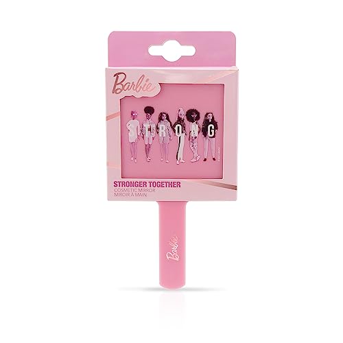 Barbie Espejo de Mano – Espejo cosmético – Pequeño Espejo de Viaje – Rosa