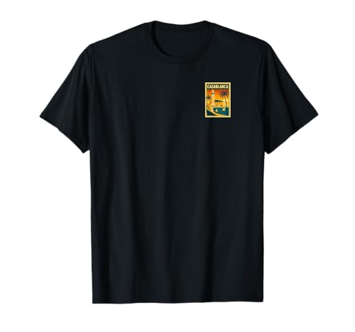 Casablanca Affiche de Voyage Vintage Maroc T-Shirt