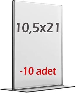 10,5x21 cm T tipi Dikey Şeffaf Föylük (10 Adet) Me