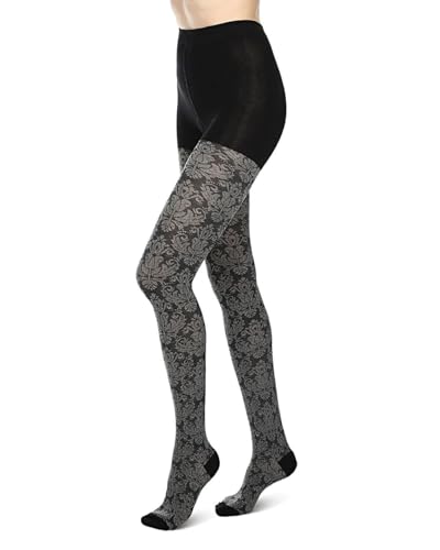 Image of MeMoi Baroque Patterned Cotton Blend Sweater Tights