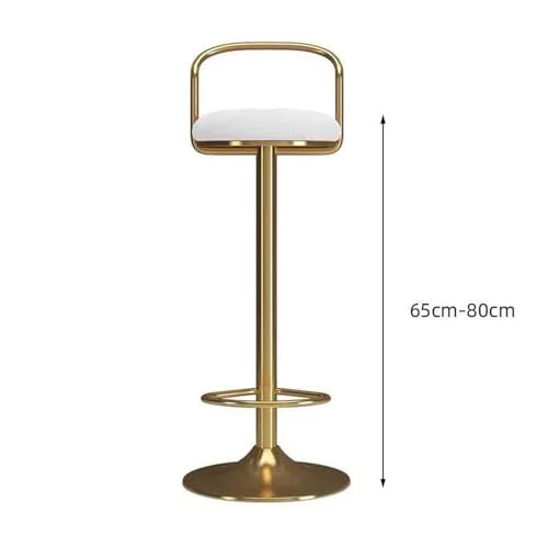 Tabouret de bar pivotant bleu réglable pour éliminer le mal de dos sur une chaise haute