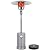 Hykolity 50,000 BTU Propane Patio Heater, Stainless Steel Burner, Triple Protection System, Wheels, Outdoor Heaters for Patio, Garden, Commercial and Residential, Silver