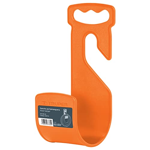 Hook plastic garden hose, black