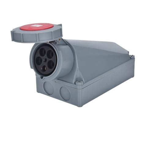 IP67 �H�Ɨp�h���v���O�R�l�N�^ 63A/125A 3P 4P 5P �\�ʃp�l���}�E���g�\�P�b�g�H�Ɨp�v���O�d�C�R�l�N�^(Wall Socket5P 125A)