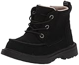 UGG Kids T CHELHAM Weather Fashion Boot, Black Suede, 10 US Unisex Toddler