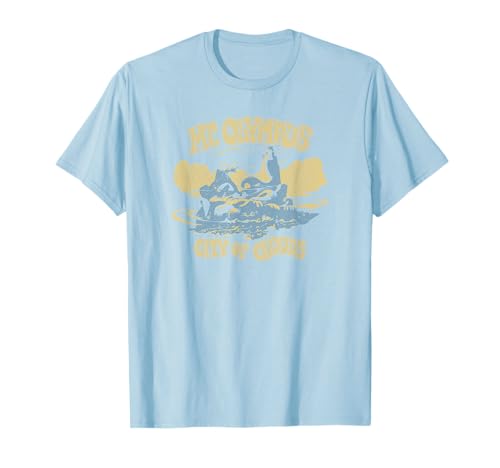 T-shirt Hercules Disney en coton durable qui ne se déforme pas avec motif Mont Olympe