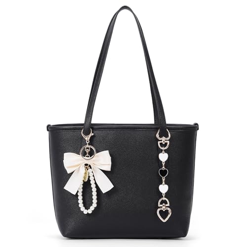 Vegan Leather City Tote Bag