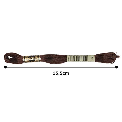 Image of DMC 6-Strand Embroidery Cotton Floss, Ultra Dark Coffee Brown
