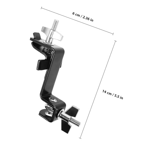 Soporte para cowbell para aro de bombo, negro miniatura 2