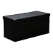 Produktbild Einfeben Sitzhocker Sitzbank Faltbar Schlafzimmer Aufbewahrungsmöglichkeit Sitzbox mit Deckel Faltbox(76x38x38cm, Schwarz)