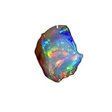Dazzlegems 4.05 Cts 100% A+ Natural Ethiopian Welo Opal Rough Stone, Ultra Fire Striking Opal, Handpicked Stone, Size-09X11 MM