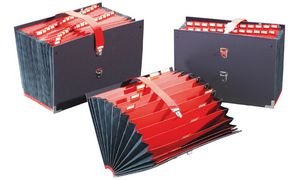 extendos 55.31NOI Unterschriftenmappe "Clip", 20 Fächer Schwarz