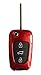 Produktbild CK+ Hyundai ABS Auto-Schlüssel Hülle Key Cover Case Etui für i10 i20 ix20 i30 Veloster - Rot