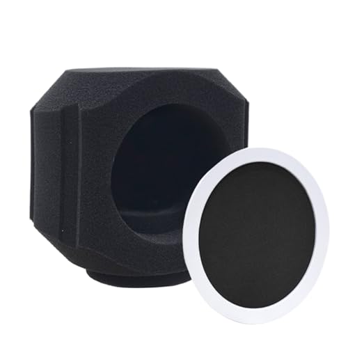 Micrófono antipop con protección de aislamiento, filtro reflectante, filtro de micrófono con reducción de reflejos, cubierta de aislamiento acústico que reduce el ruido, escudo microphonepop para