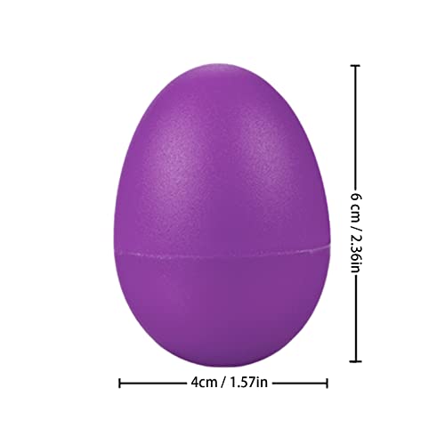 Egg Shakers Musical Instruments for Babies- 20Pcs Musical Maracas Percussion Instrument (10 Colors) Easter Egg Plastic Egg Shakers Kids Toys - Image 4