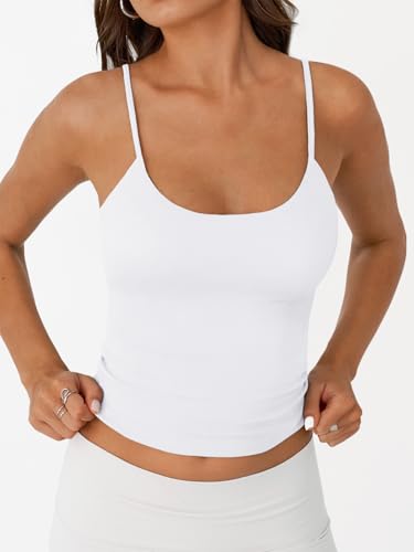 Trendy Queen Womens Spaghetti Strap Tank Top Summer Double Lined Workout Camisole Going Out Cute Tops Y2k Teen Girl Basic2