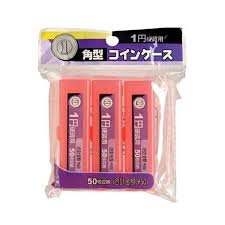Amazon.co.jp: ☆1円玉が50枚収納できる☆角型コインケース(3個入り