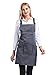 Nanxson Tablier à Bavette Réglable pour Femmes Travail de Styliste Professionnel Multifonctionnel Tablier avec Poches à Outils CF3010 (gris)