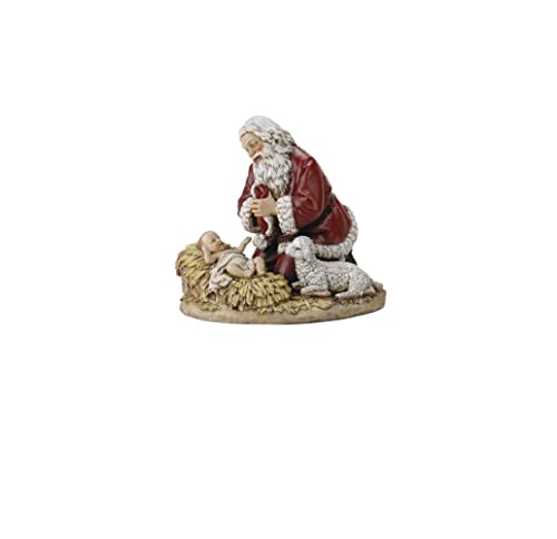 Kneeling Santa by Josephs Studio Baby Jesus and Lamb Figure 8