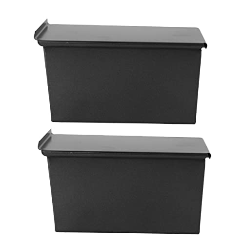 SOLUSTRE 2 piezas Molpara Hornear Pan con Tapa Antiadherente para Preparar Pan de Molde y Toast para Cocinas Panaderías y Restaurantes
