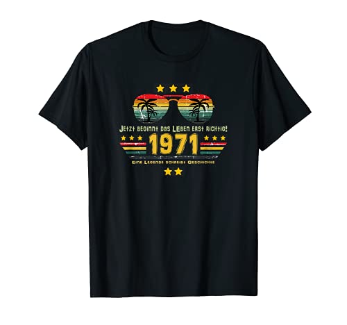 50. Geburtstag 50 Jahre Ehrentag Outfit 1971 Birthday T-Shirt