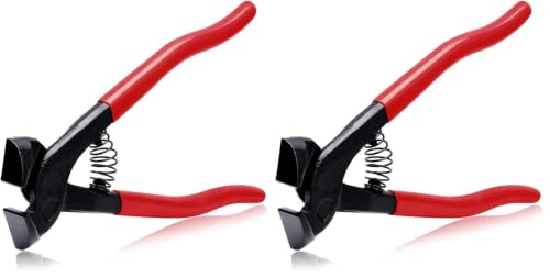 Image of SPEEDWOX Tile Nippers for Ceramic Tiles 8 Inches Mosaic Cutter Pliers Tile Nippers Mosaic Tools Nipper Cutting Tools Glass Cutter Ceramic Tile Cutter for Porcelain Glass Mirror (Pack of 2)
