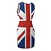 Union Jack UK Flag Funny Women's Dress Sleeveless Sexy Bodycon Mini Dresses Sexy S