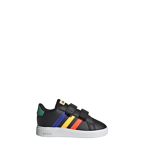adidas Grand Court 2.0 Shoes Kids', Black, Size 5K