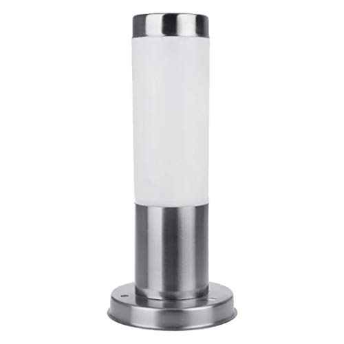 Preisvergleich Produktbild Rasenleuchte Für Den Außenbereich Aus Edelstahl, E27-Gartenkanalbeleuchtung Mit Weißem Schirm, Außenbeleuchtung Für Den Außenbereich des Hofes (L / 30 cm, Ohne Licht)