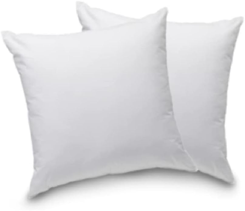 Blanrêve – Lot de 2 Oreillers Confort – Fibres synthétiques – Blanc – 60×60 cm, Polyester