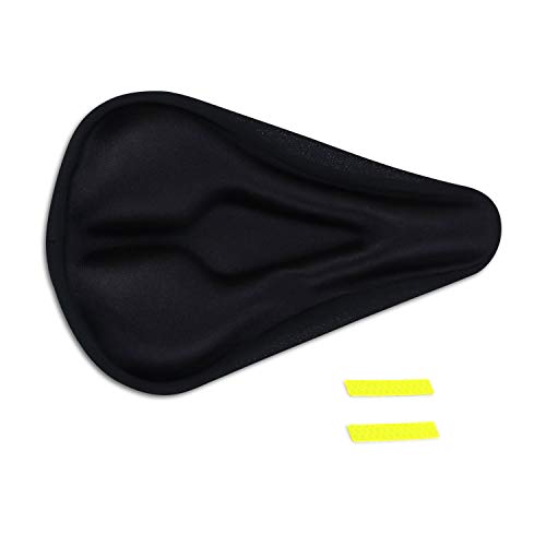 Tiekoun Gel Bike Seat Cover, Comfortable Soft Gel Bicycle Seat Bike