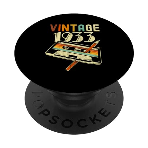 1933 Vintage Cumpleaños Retro Edición Limitada Hombres Mujer PopSockets PopGrip Intercambiable