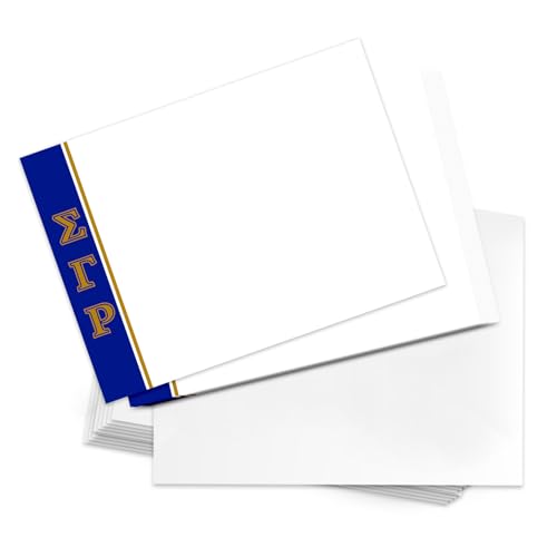 Image of Desert Cactus Sigma Gamma Rho Notecards SGRhos Poodles Divine 9 Stationery Cardstock 10 Pack Includes Envelopes Memo Party Thank You (Notecard Design E)