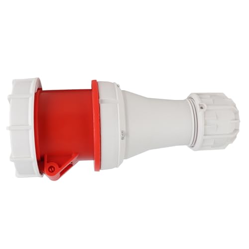 Conector Industrial 5 Pines 63A IP67 Rojo miniatura 4