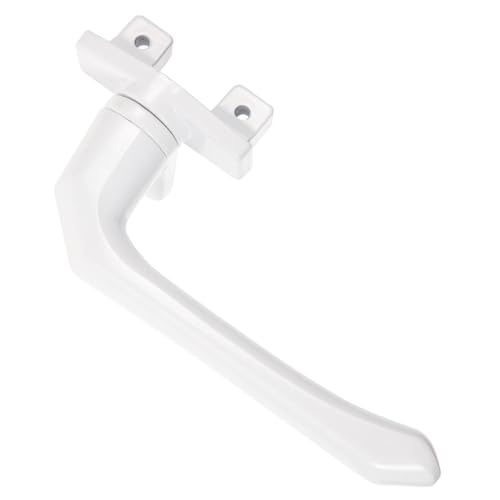 LIFKOME Manijas de la ventana de aluminio abrelatas Mango de la ventana manivela de la ventana de la operador de ventana abatible herrajes para ventanas aleación de aluminio blanco