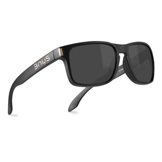 BNUS corning natural glass lenses Polarized sunglasses for men (Black Rubber/Polarized Green G15, Polarized Size:56mm(M))