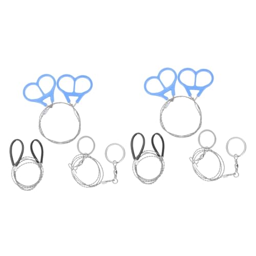 GALPADA 2sets Emergency Wire Saws for Outdoor Activities Stainless Steel Fret Saws Compact Portable 3pcs*2