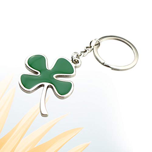 Chaveiro de trevo Amosfun Chaveiro de quatro folhas de São Patrício Presentes Chaveiro de trevo Pers