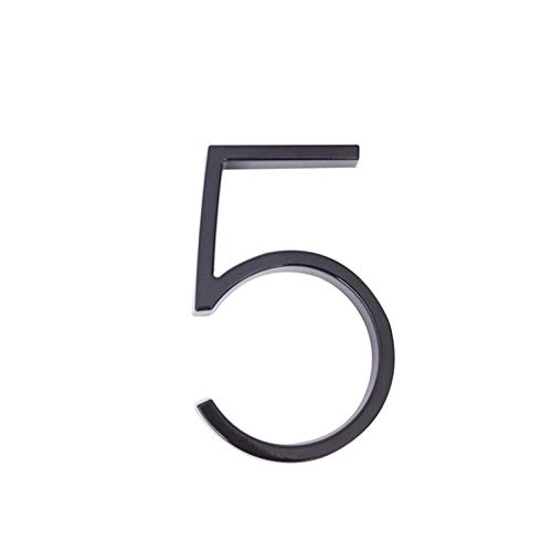 Numéro de porte extérieur 5 pouces alphabet moderne numéro maison 3D pour plaque signalétique