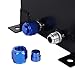 LokoCar 2.5 Gallon 10L Fuel Cell Tank with Cap and Level Sender Polished Aluminum Universal Black