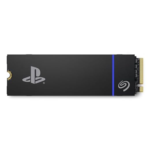 Seagate Game Drive PS5 NVMe SSD für PS5 1 TB internes Solid State Drive - PCIe Gen4 NVMe 1.4, offiziell lizenziert, bis zu 7300 MB/s mit Kühlkörper (ZP1000GP3A1011)