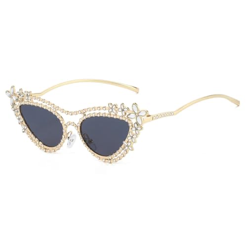 Lunettes de soleil œil de chat fleuries pour vos terrasses et sorties d'été