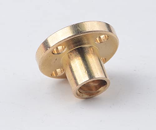 Lysee 3D Printer Parts & Accessories - 3D Printer Parts T5 Lead Screw Length 100 150 200 250 300 350 mm Lead 2mm SS trapezoidal Screw with Brass Nylon nut - (Size: 350mm with Brass nut)