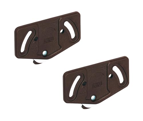 Gedotec Slide Line 55 - Ruedas para puerta corredera (30 kg, plástico marrón, 2 unidades)