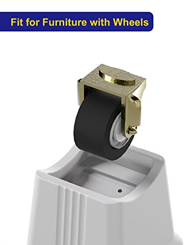 Nachell Adjustable Bed Furniture Risers 8 Pack Bed Lift Risers Elevation In Heights 3, 5 Or 8 Inches Heavy Duty For Caster Wheels Or Posts Of Bed Table Couch, Support Up To 2500 Lbs. (Grey) #TOP6