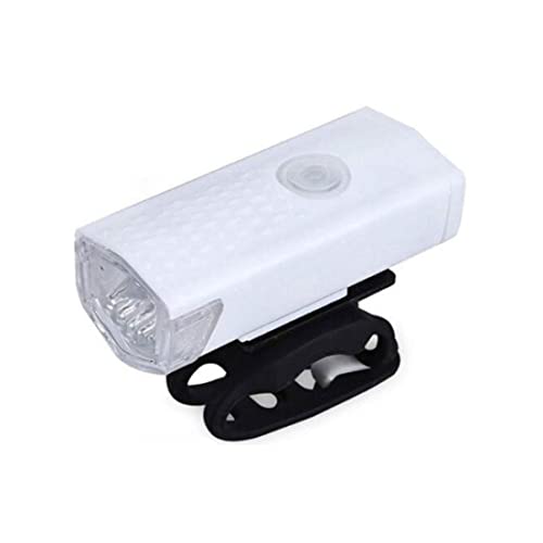 Bike Headlight 300 Lumens USB Rechargeable Bike Headlight with 3 Modes Front Light White